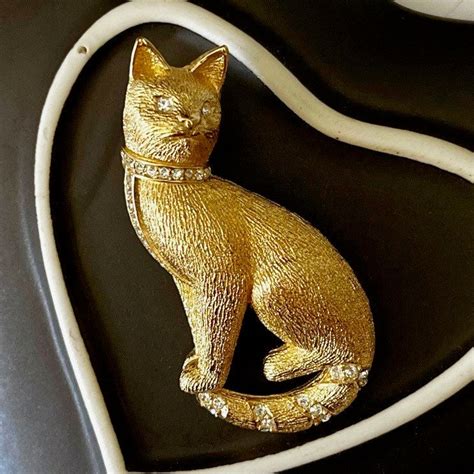 christian dior cat brooch|dior brooch vintage.